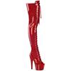 Pleaser - ADORE3021GP Platform Overknee Boots - Red Product image
